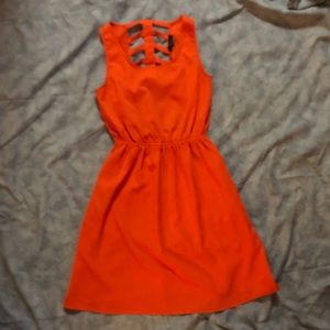 Cute dress with cut out back